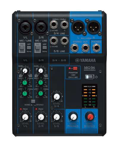 Yamaha MG06 Mixer i gruppen Live & Studio / Live / Mixerbord hos Musikanten i Ume AB (1-CMG06)