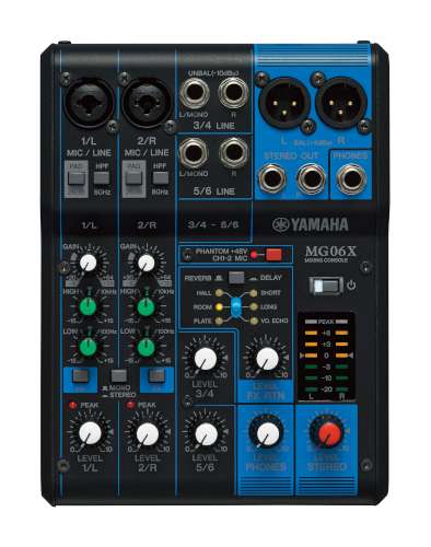 Yamaha MG06X Mixer i gruppen Live & Studio / Live / Mixerbord hos Musikanten i Ume AB (1-CMG06X)