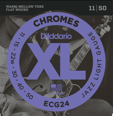 DAddario ECG24 Chromes 11-50 i gruppen Strnginstrument / Strngar / Elgitarrstrngar hos Musikanten i Ume AB (10-370354807050)
