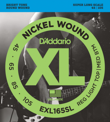 DAddario EXL165SL Bass 45-105 [Super Long Scale] i gruppen Strnginstrument / Strngar / Elbasstrngar hos Musikanten i Ume AB (10-370415907050)