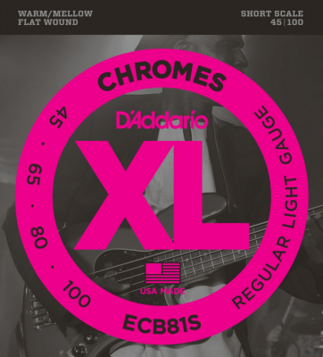 DAddario ECB81S Chromes Bass 45-100 [Short Scale] i gruppen Strnginstrument / Strngar / Elbasstrngar hos Musikanten i Ume AB (10-370461207050)