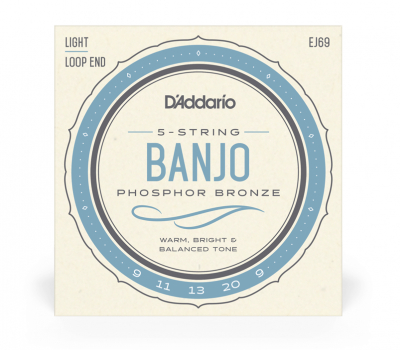 DAddario EJ69 Light Banjo 9-20 [5str] i gruppen Strnginstrument / Strngar / vriga strngar hos Musikanten i Ume AB (10-370569007050)