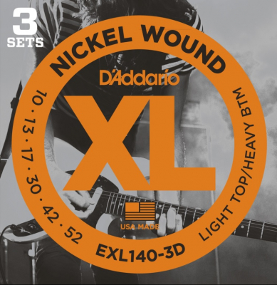 DAddario EXL140-3D 10-52 [3-pack] i gruppen Strnginstrument / Strngar / Elgitarrstrngar hos Musikanten i Ume AB (10-370965357050)