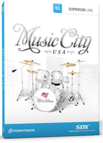 Toontrack SDX Music City USA - Download i gruppen Live & Studio / Studio / Mjukvara hos Musikanten i Ume AB (2-217869)
