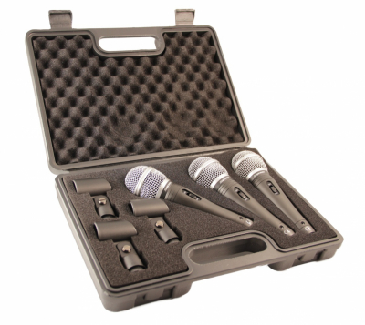 Supreme DM-358 Mikrofonpaket [3-pack] i gruppen Live & Studio / Mikrofoner / Mikrofonpaket hos Musikanten i Ume AB (2-228538)