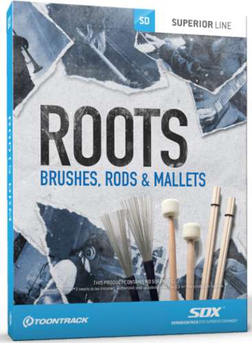 Toontrack SDX Roots - Brushes, Rods & Mallets - Download i gruppen Live & Studio / Studio / Mjukvara hos Musikanten i Ume AB (2-232409)