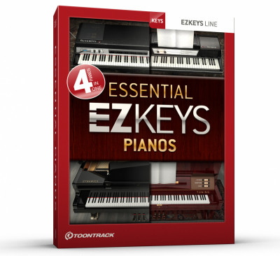 Toontrack EZkeys Essential Pianos - Download i gruppen Live & Studio / Studio / Mjukvara hos Musikanten i Ume AB (2-327908)