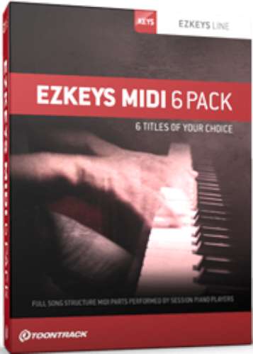 Toontrack Keys MIDI 6-pack - Download i gruppen Live & Studio / Studio / Mjukvara hos Musikanten i Ume AB (2-831766)