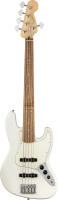 Fender Player Jazz Bass V [5-str] - Polar White [pf] i gruppen Strnginstrument / Bas hos Musikanten i Ume AB (5-0149953515)
