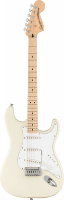 Squier Affinity Stratocaster - Olympic White i gruppen Strnginstrument / Gitarr / Elgitarr hos Musikanten i Ume AB (5-0378002505)