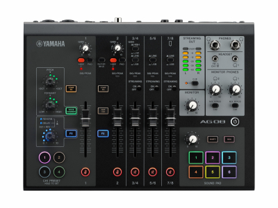 Yamaha AG08 - Black i gruppen Live & Studio / Studio / Ljudkort hos Musikanten i Ume AB (1-CAG08BL)