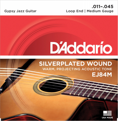DAddario EJ84M Gypsy Jazz Str�ngar [loop-end] i gruppen Str�nginstrument / Str�ngar / �vriga str�ngar hos Musikanten i Ume� AB (10-370264657050)