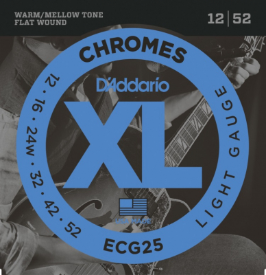 DAddario ECG25 Chromes 12-52 i gruppen Strnginstrument / Strngar / Elgitarrstrngar hos Musikanten i Ume AB (10-370355807050)