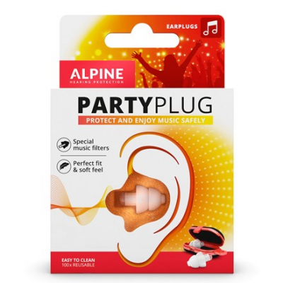 Alpine PartyPlug Earplugs - Transparent i gruppen Stränginstrument / Tillbehör / Övning & Hjälpmedel hos Musikanten i Umeå AB (2-831763)