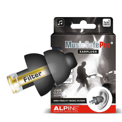 Alpine MusicSafe PRO Earplugs - Black i gruppen Live & Studio / Tillbehr / Hrselskydd hos Musikanten i Ume AB (2-983532)