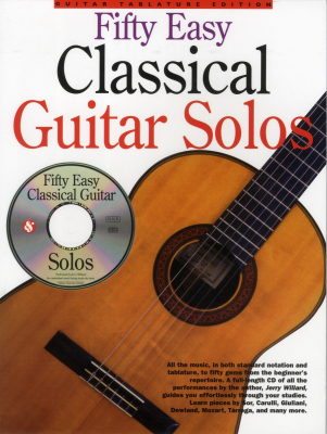 Fifty Easy Classical Guitar Solos i gruppen Strk, bls & not / Noter / Gitarr hos Musikanten i Ume AB (25-AM949058)