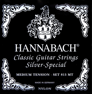 Hannabach 815MT Silver Special [Medium Tension] i gruppen Strnginstrument / Strngar / Nylonstrngar hos Musikanten i Ume AB (26-652527)