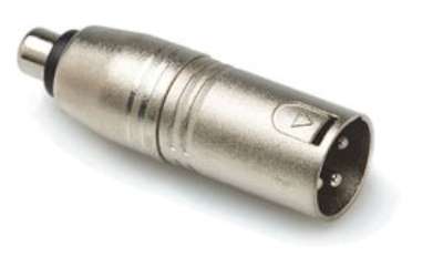 Adaptateur XLR Mâle Vers RCA Femelle Hosa - Connexion Audio Professionnelle, Studio, Musique