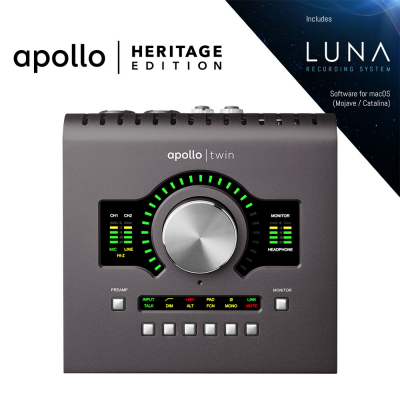 Universal Audio Apollo Twin MKII Duo Heritage Edition i gruppen Live & Studio / Studio / Ljudkort hos Musikanten i Ume AB (3-UAAPTWDMKIIHE)