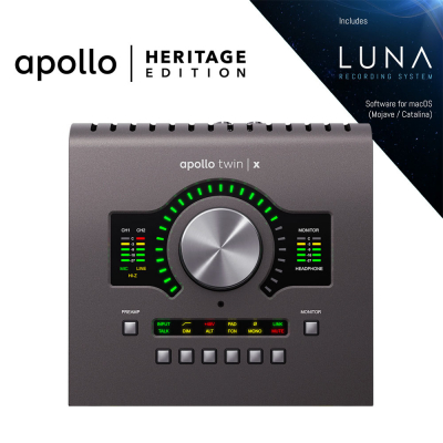 Universal Audio Apollo Twin X DUO Heritage Edition i gruppen Live & Studio / Studio / Ljudkort hos Musikanten i Ume AB (3-UAAPTWXDHE)