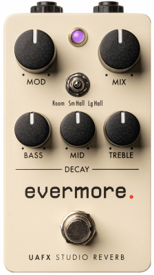 Universal Audio Evermore Studio Reverb i gruppen Strnginstrument / Effekter / Effektpedaler gitarr hos Musikanten i Ume AB (3-UAGEVERMORE)