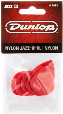 Dunlop Jazz III XL Plektrum - Rd [6-pack] i gruppen Strnginstrument / Tillbehr / Plektrum & Plektrumhllare hos Musikanten i Ume AB (4-154155)