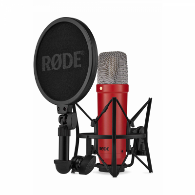 Storsljande NT-1 Signature Series mikrofon i snygg rd finish