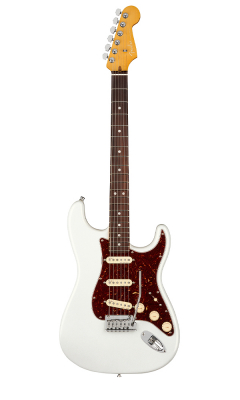 Fender American Ultra Stratocaster - Arctic Pearl (RW) i gruppen Strnginstrument / Gitarr / Elgitarr hos Musikanten i Ume AB (5-0118010781)