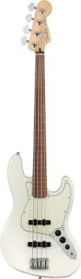 Fender Player Jazz Bass Fretless - Polar White i gruppen Strnginstrument / Bas hos Musikanten i Ume AB (5-0149933515)