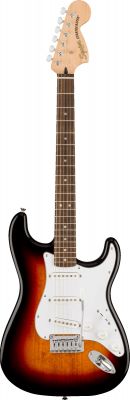 Squier Affinity Stratocaster - 3-Color Sunburst i gruppen Strnginstrument / Gitarr / Elgitarr hos Musikanten i Ume AB (5-0378000500)