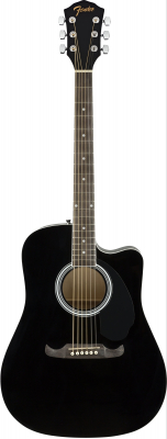 Fender FA-125CE - Black i gruppen Strnginstrument / Gitarr / Stlstrngade hos Musikanten i Ume AB (5-0971113006)