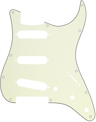 Fender Plektrumskydd SSS 11-hl - Mint Green i gruppen Strnginstrument / Tillbehr / Reservdelar hos Musikanten i Ume AB (5-0992144000)
