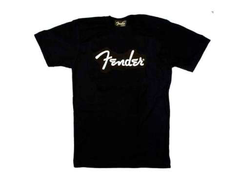 Fender Spaghetti Logo T-Shirt - Small i gruppen Strnginstrument / Tillbehr / Merchandise hos Musikanten i Ume AB (5-9101000306)