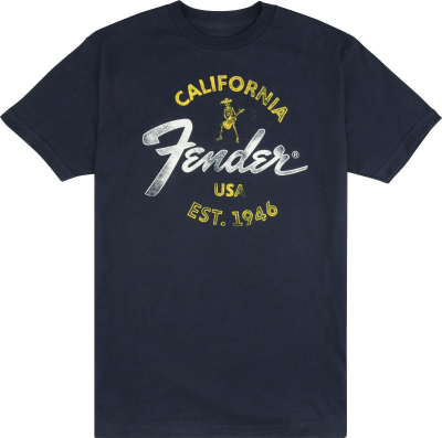 Fender Baja Blue T-Shirt - L i gruppen Strnginstrument / Tillbehr / Merchandise hos Musikanten i Ume AB (5-9190117506)
