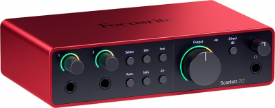 Focusrite Scarlett 2i2 4th Gen i gruppen Live & Studio / Studio / Ljudkort hos Musikanten i Ume AB (596949)