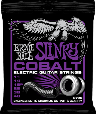 Ernie Ball Cobalt Power Slinky 11-48 i gruppen Strnginstrument / Strngar / Elgitarrstrngar hos Musikanten i Ume AB (6-1102720)