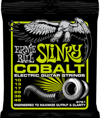 Ernie Ball Cobalt Regular Slinky 10-46 i gruppen Strnginstrument / Strngar / Elgitarrstrngar hos Musikanten i Ume AB (6-1102721)