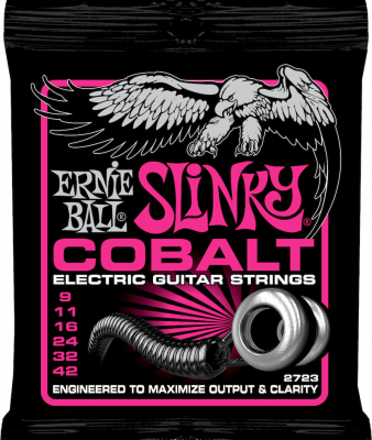Ernie Ball Cobalt Super Slinky 9-42 i gruppen Strnginstrument / Strngar / Elgitarrstrngar hos Musikanten i Ume AB (6-1102723)