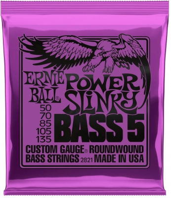 Ernie Ball Power Slinky Bass 50-135 [5-str] i gruppen Strnginstrument / Strngar / Elbasstrngar hos Musikanten i Ume AB (6-1102821)
