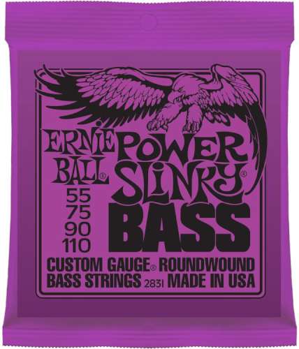 Ernie Ball Power Slinky Bass 55-110 i gruppen Strnginstrument / Strngar / Elbasstrngar hos Musikanten i Ume AB (6-1102831)