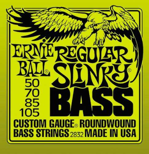 Ernie Ball Regular Slinky Bass 50-105 i gruppen Strnginstrument / Strngar / Elbasstrngar hos Musikanten i Ume AB (6-1102832)