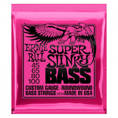 Ernie Ball Super Slinky Bass 45-100 i gruppen Strnginstrument / Strngar / Elbasstrngar hos Musikanten i Ume AB (6-1102834)