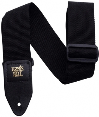 Ernie Ball 4037 axelband i svart nylonv�v