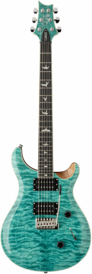 PRS SE Custom 24 - Quilt Turquoise i gruppen Strnginstrument / Gitarr / Elgitarr hos Musikanten i Ume AB (6-1608044)
