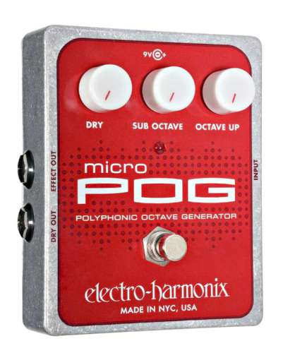 Electro-Harmonix Micro Pog Polyphonic Octave Generator i gruppen Strnginstrument / Effekter / Effektpedaler gitarr hos Musikanten i Ume AB (6-5198084)