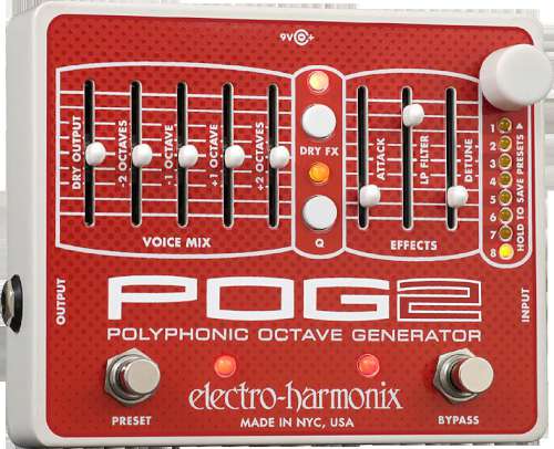 Electro-Harmonix POG2 Polyphonic Octave Generator i gruppen Strnginstrument / Effekter / Effektpedaler gitarr hos Musikanten i Ume AB (6-5198086)