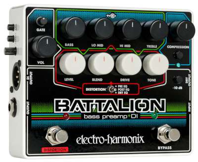Electro Harmonix BATTALION Bass-Preamp i gruppen Stränginstrument / Effekter / Effektpedaler bas hos Musikanten i Umeå AB (6-5198122)