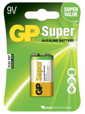 GP Super Alkaline 9V Batteri i gruppen Live & Studio / Tillbehr / vrigt hos Musikanten i Ume AB (6-5245516)