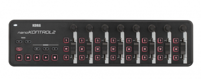 Korg nanoKONTROL2-BK USB Controller i gruppen Live & Studio / Studio / MIDI Controllers hos Musikanten i Ume AB (6-8011199)