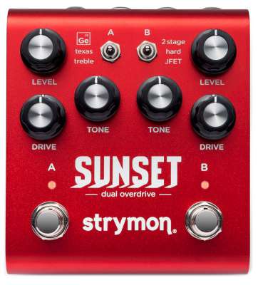 Strymon Sunset Dual Overdrive i gruppen Strnginstrument / Effekter / Effektpedaler gitarr hos Musikanten i Ume AB (6473846736S)